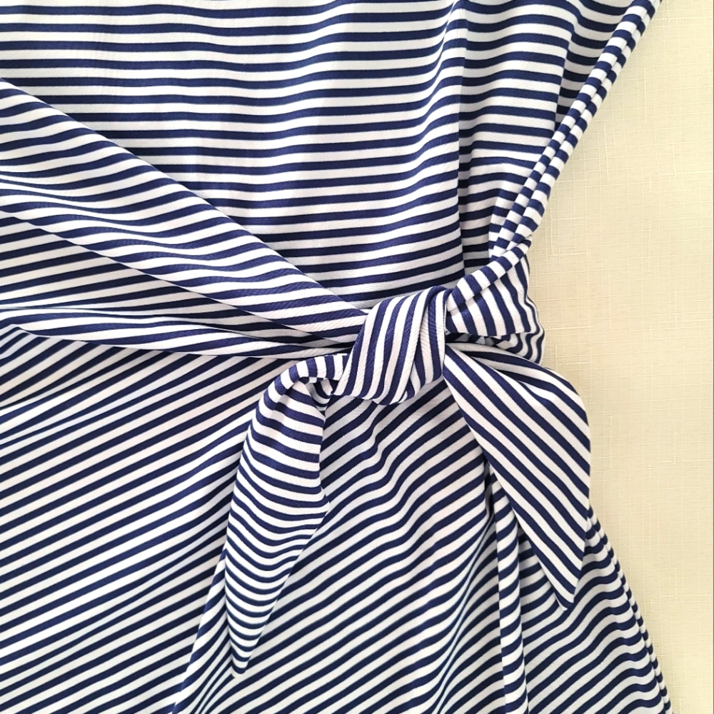 Vineyard Vines Women's Bleu & White Striped Dress, Size M - Picture 7 of 12